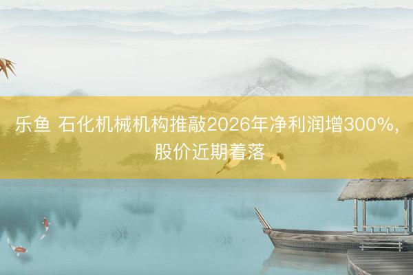 乐鱼 石化机械机构推敲2026年净利润增300%， 股价近期着落